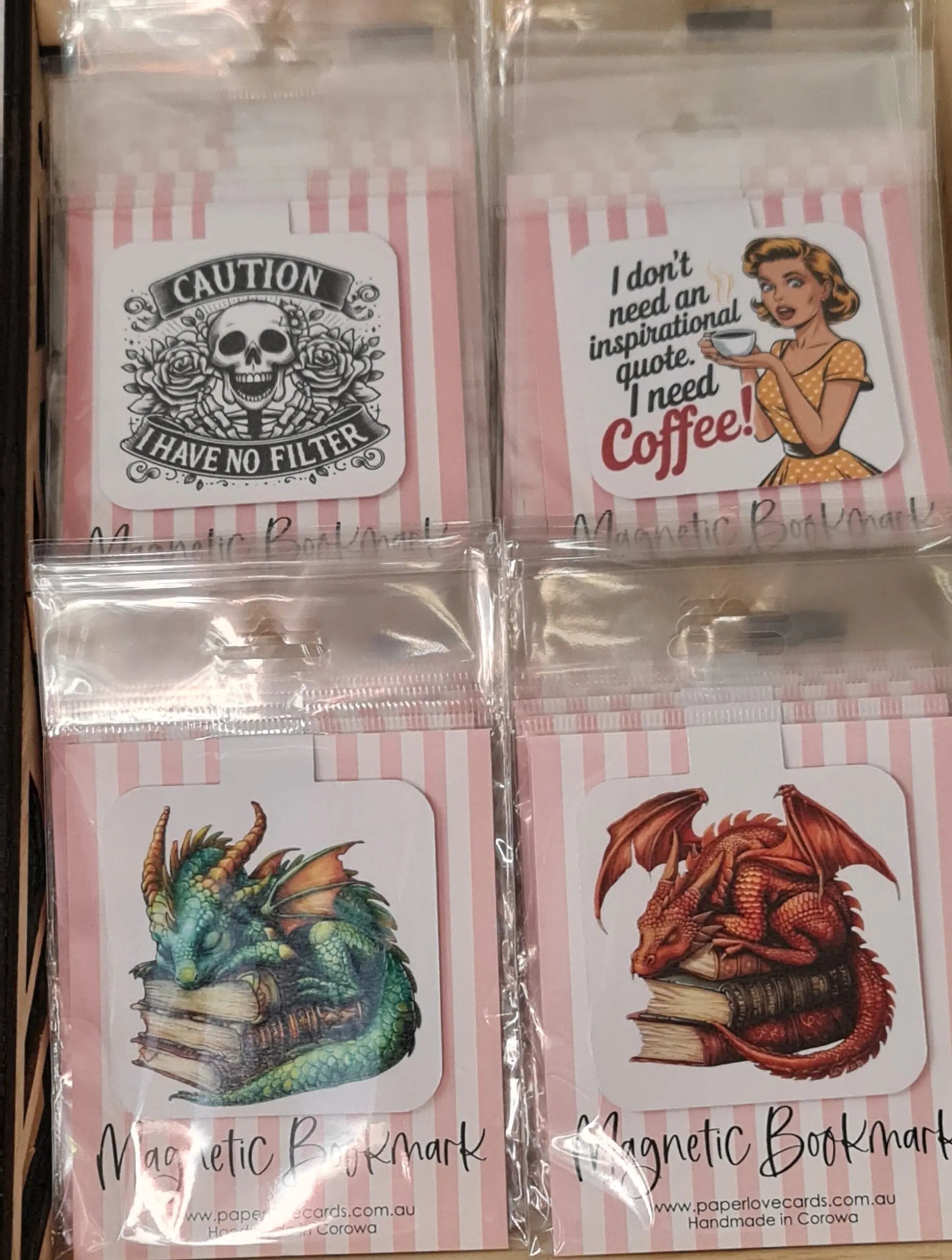 Bookmarks - Magnetic - Double Sided Paper Love Cards