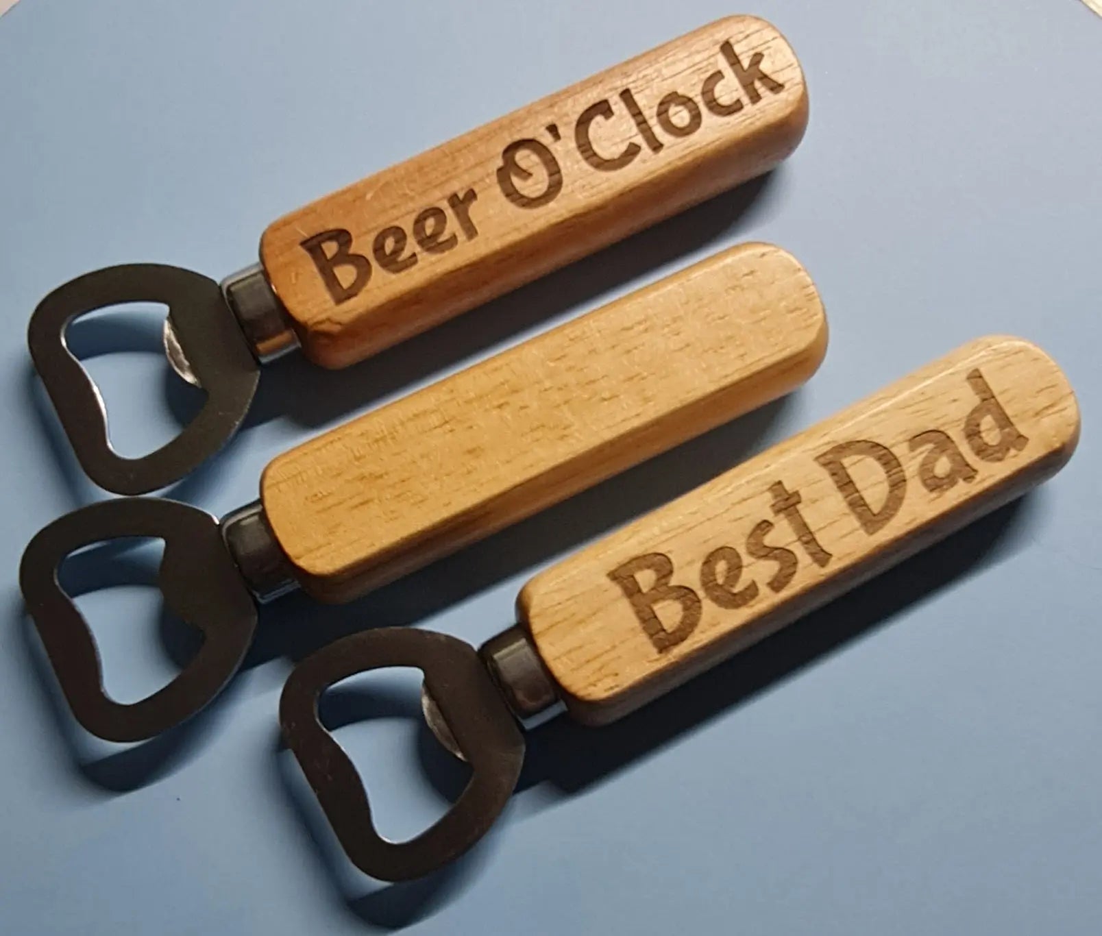 Bottle Opener - Personalised - Timber Laser Etched - Paper Love Card