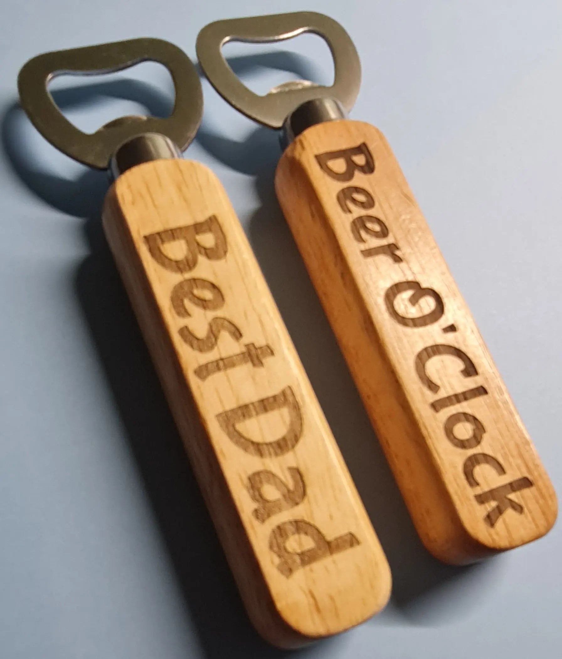 Bottle Opener - Personalised - Timber Laser Etched - Paper Love Card