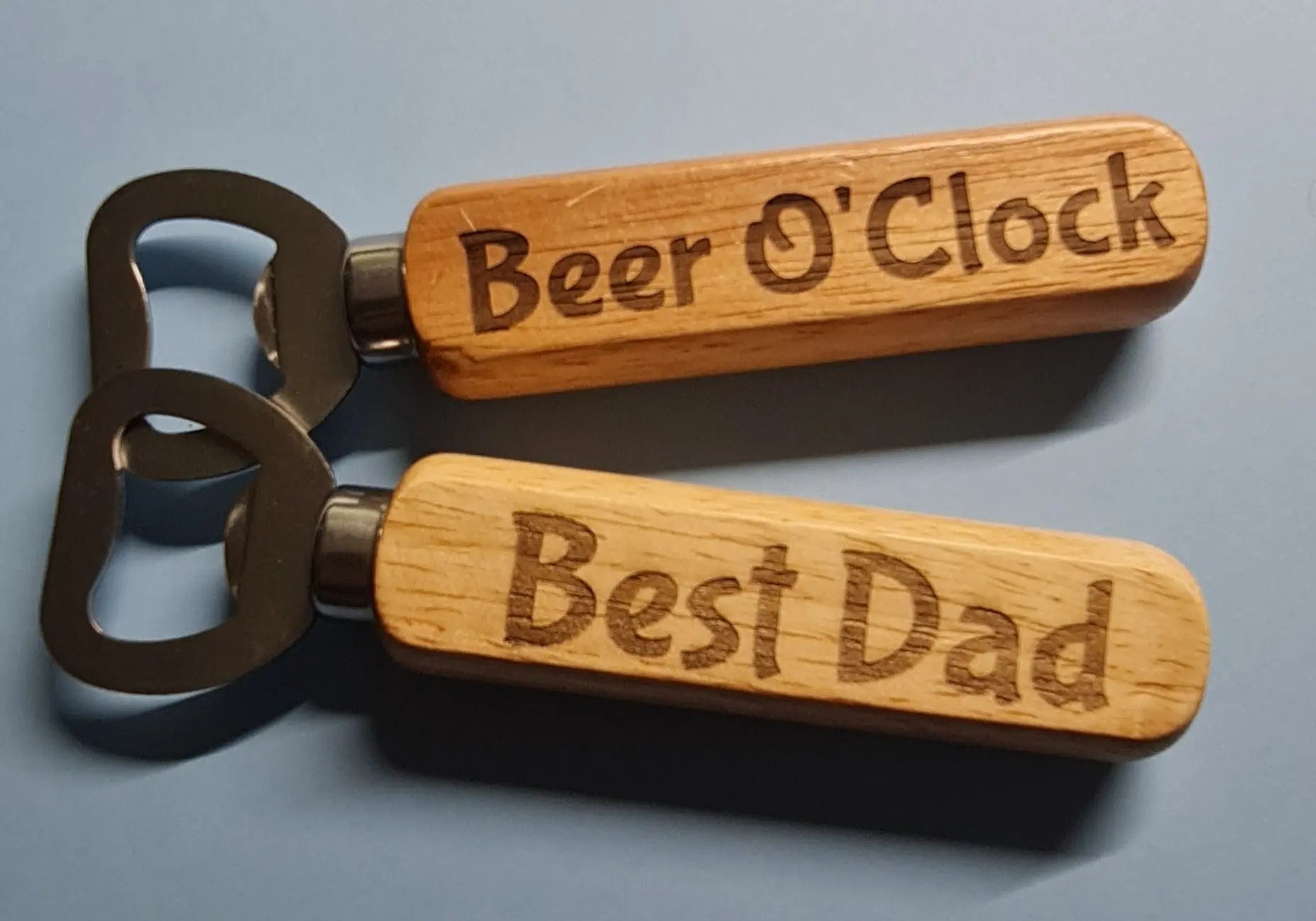 Bottle Opener - Personalised - Timber Laser Etched - Paper Love Card