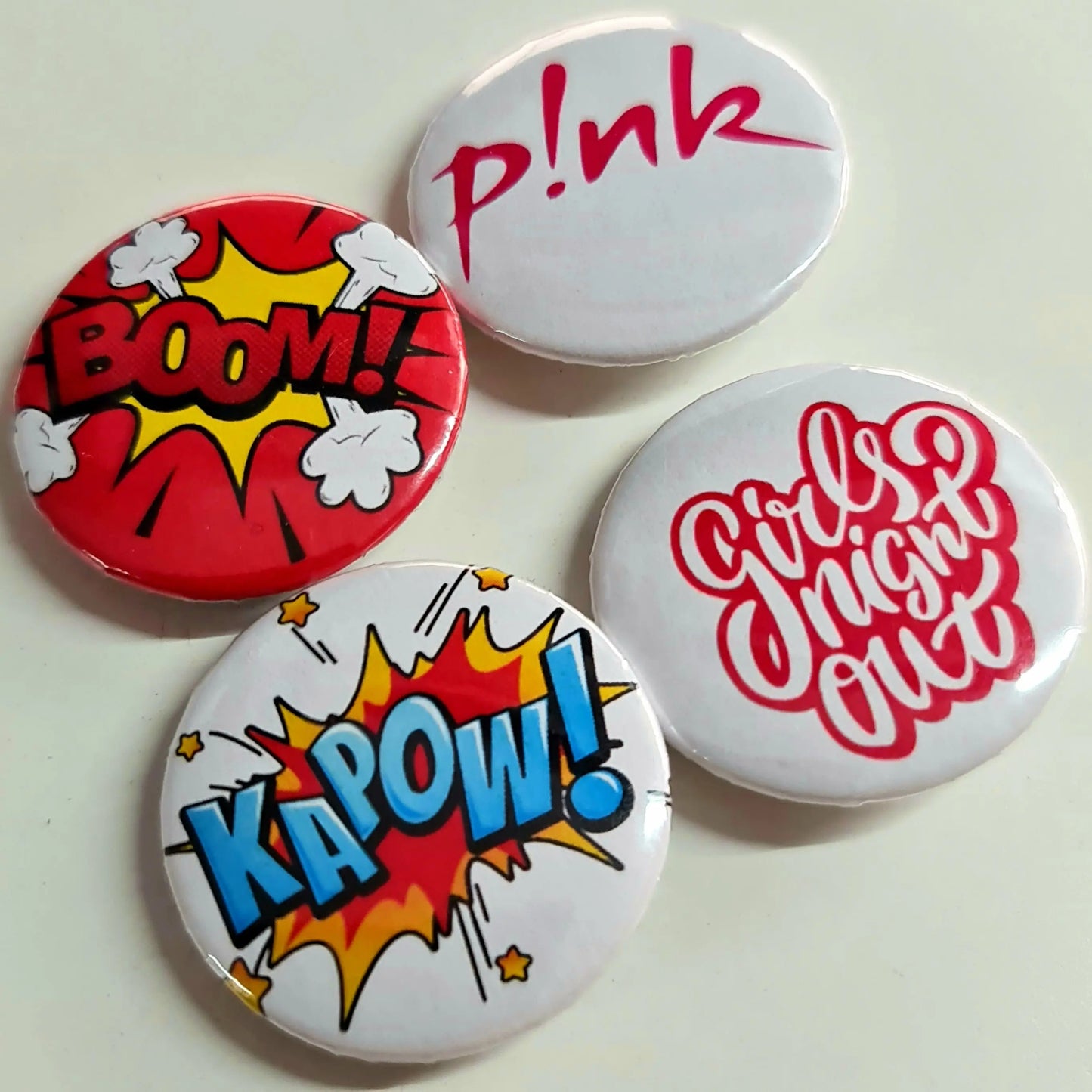 Button Badges - Custom Designs - Paper Love Card