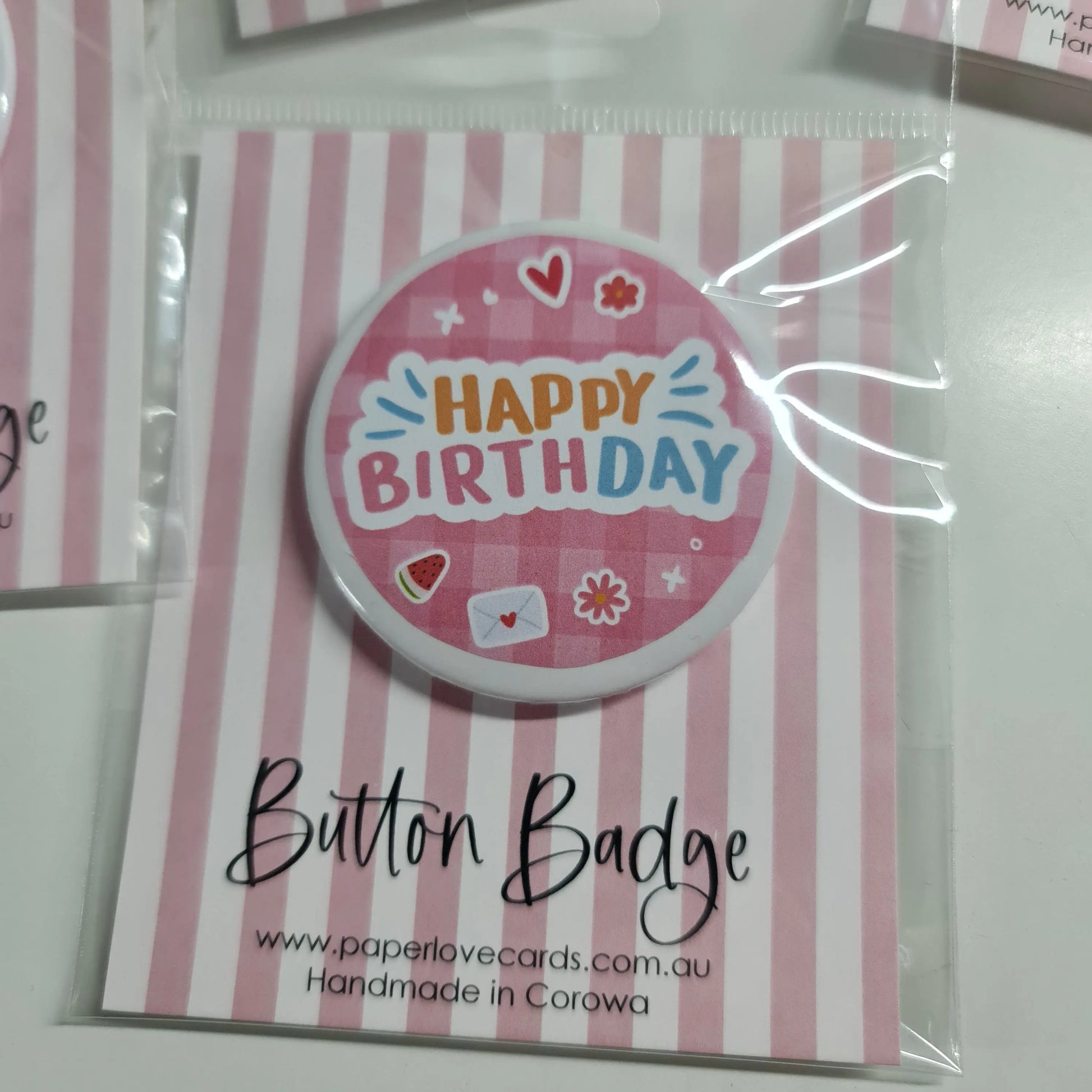 Button Badges - Custom Designs - Paper Love Card