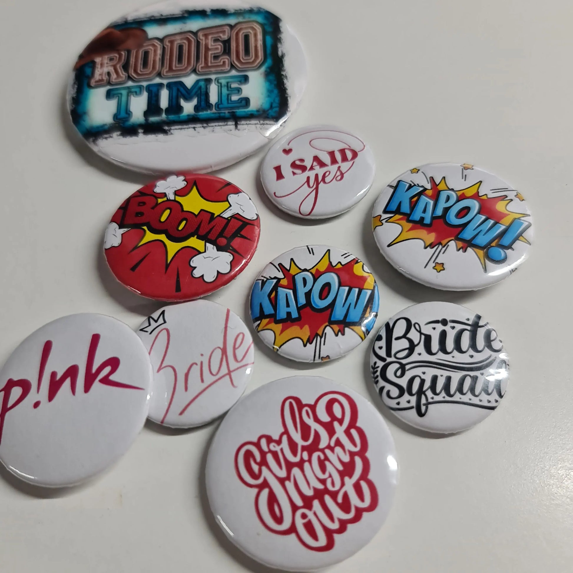 Button Badges - Custom Designs - Paper Love Card