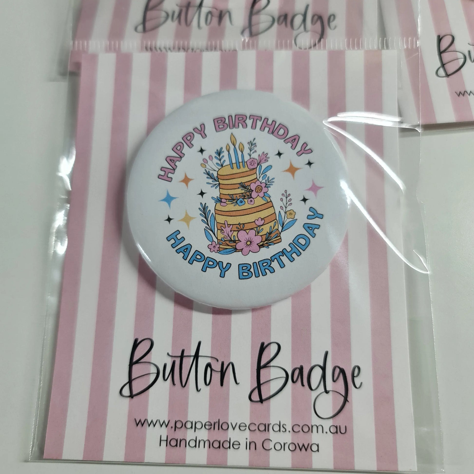 Button Badges - Custom Designs - Paper Love Card