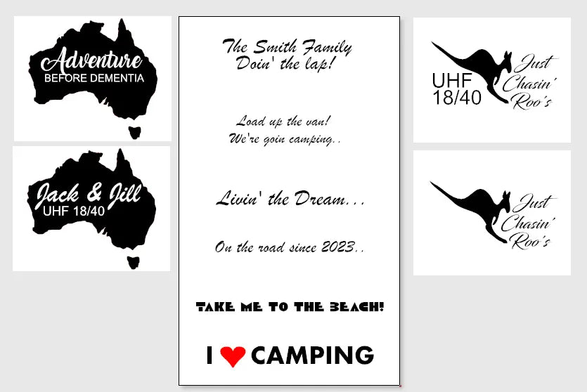 Caravan Decals - Novelty - Paper Love Card