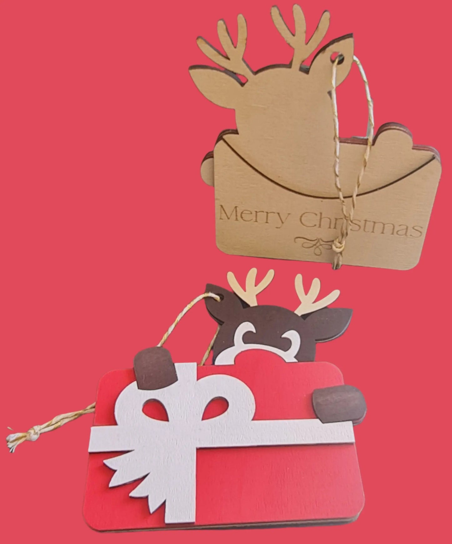 Reindeer Gift Card Hang on the Tree