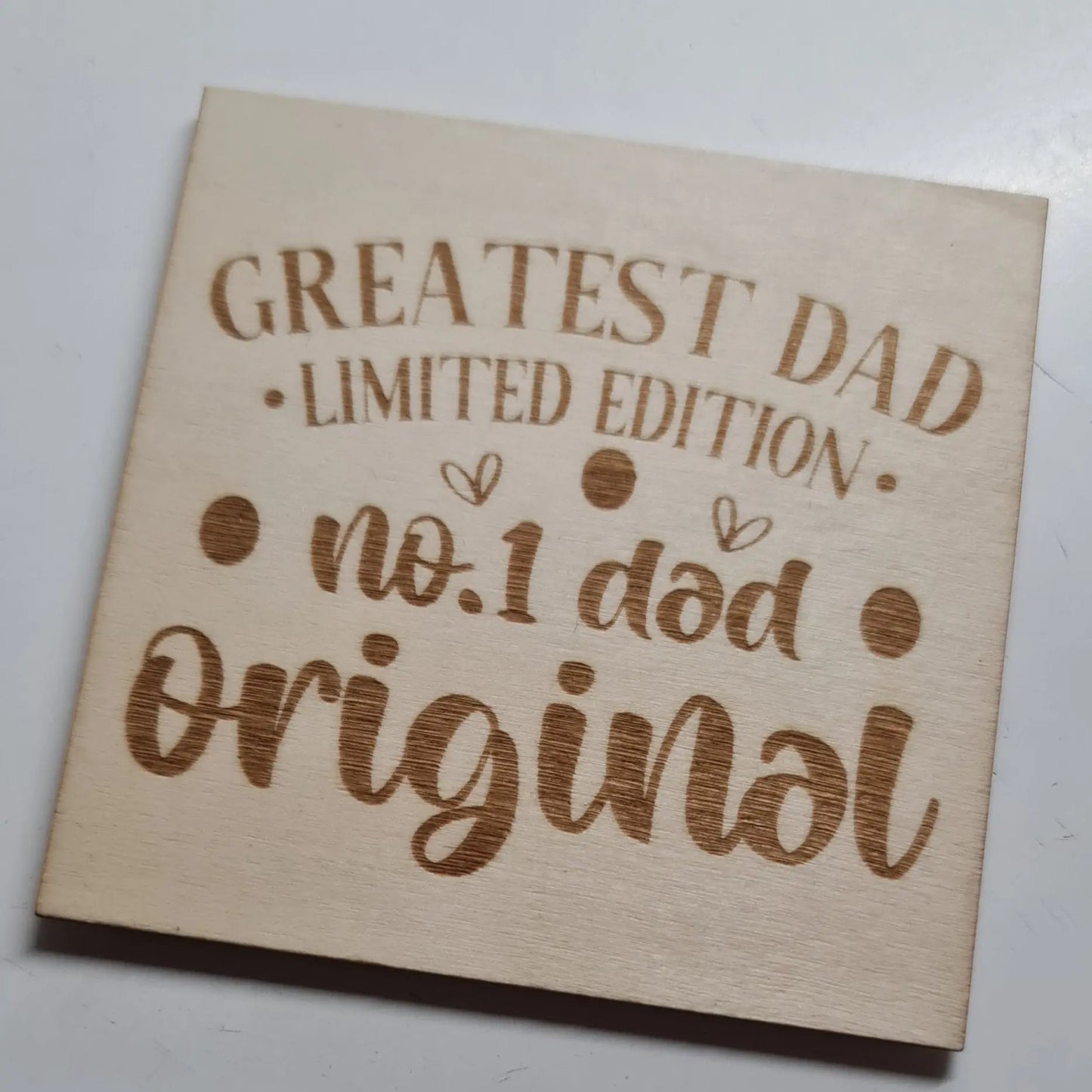 Laser Etched Drink Coaster - Personalised