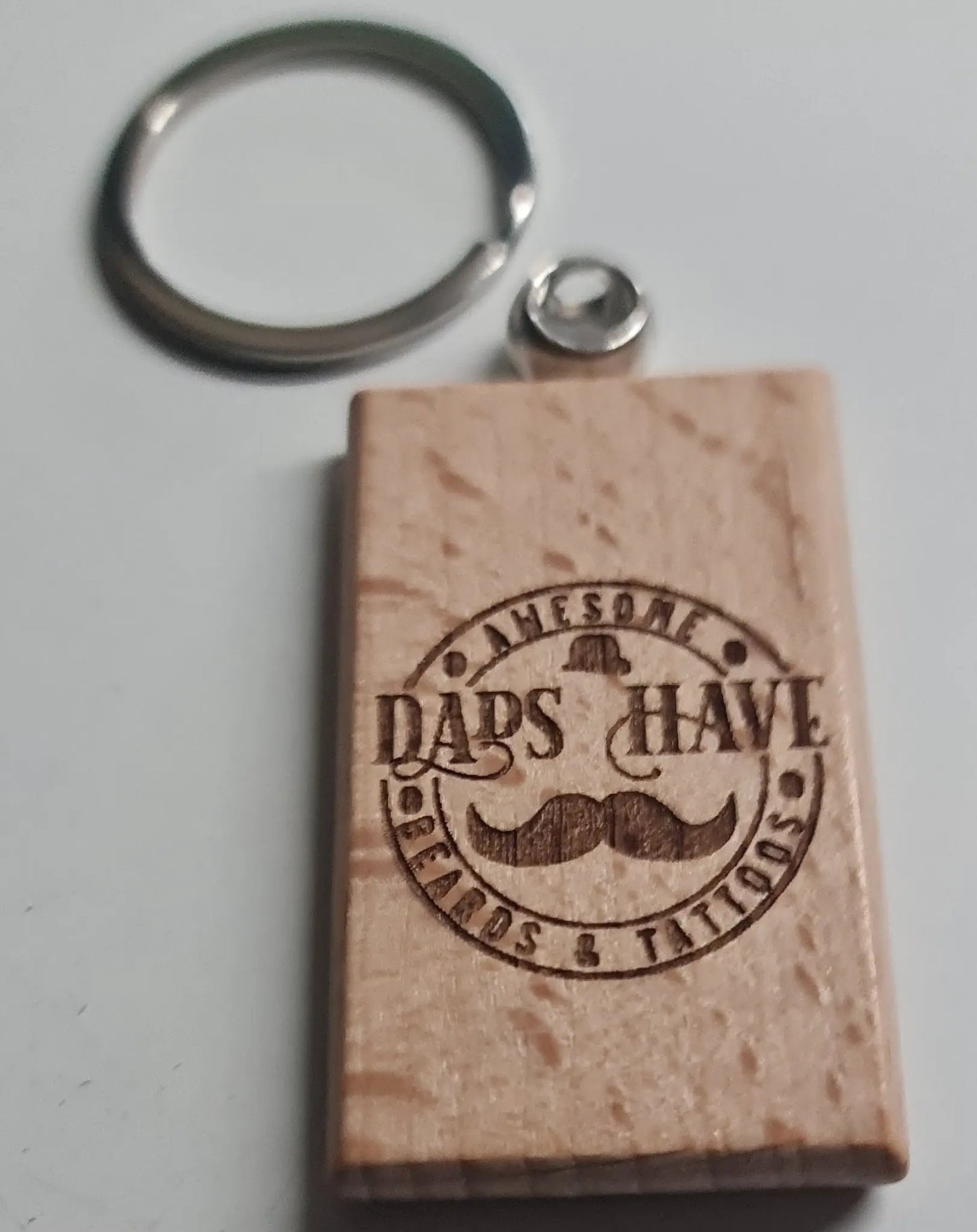 Timber Keyring - Laser Etched Personalisation