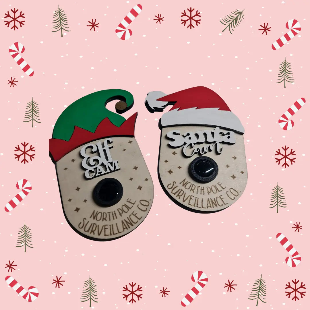 Santa & Elf Cams - Tree hangers