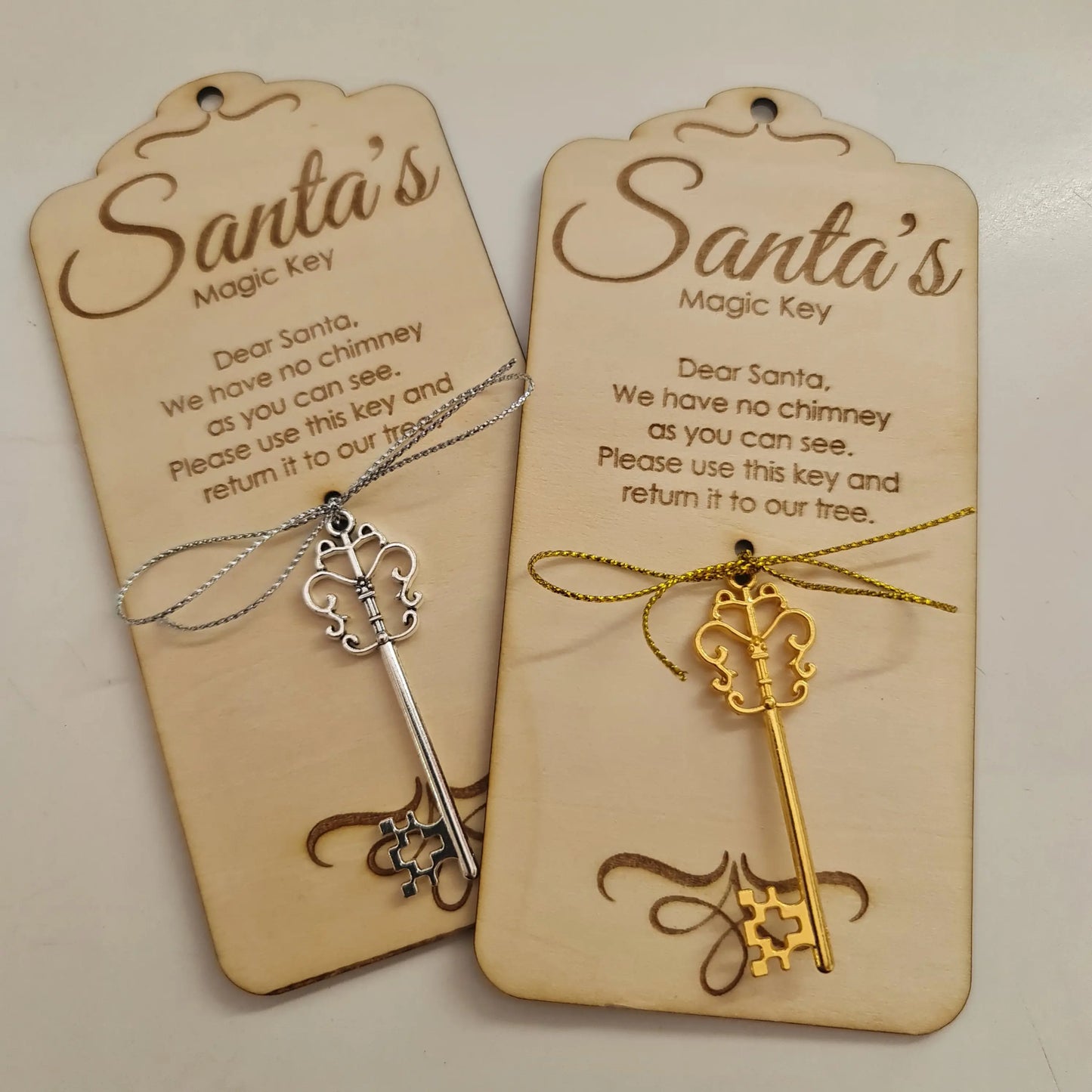 Santa's Magic Key - with engraved message & key - Paper Love Card