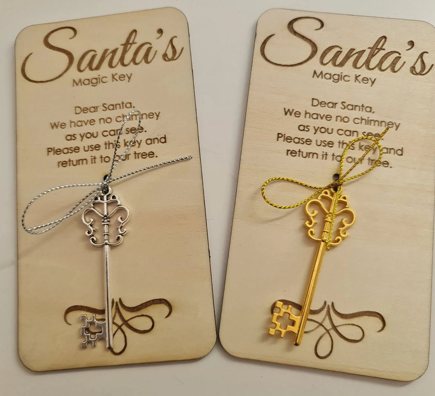 Santa's Magic Key - with engraved message & key - Paper Love Card