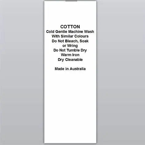 Washing Care Labels Paper Love Card