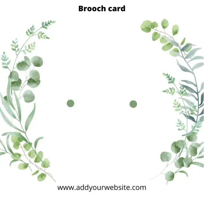 Brooch Pin Cards Paper Love Cards