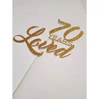 Cake Topper - Glitter or Metallic - Custom Order Paper Love Card