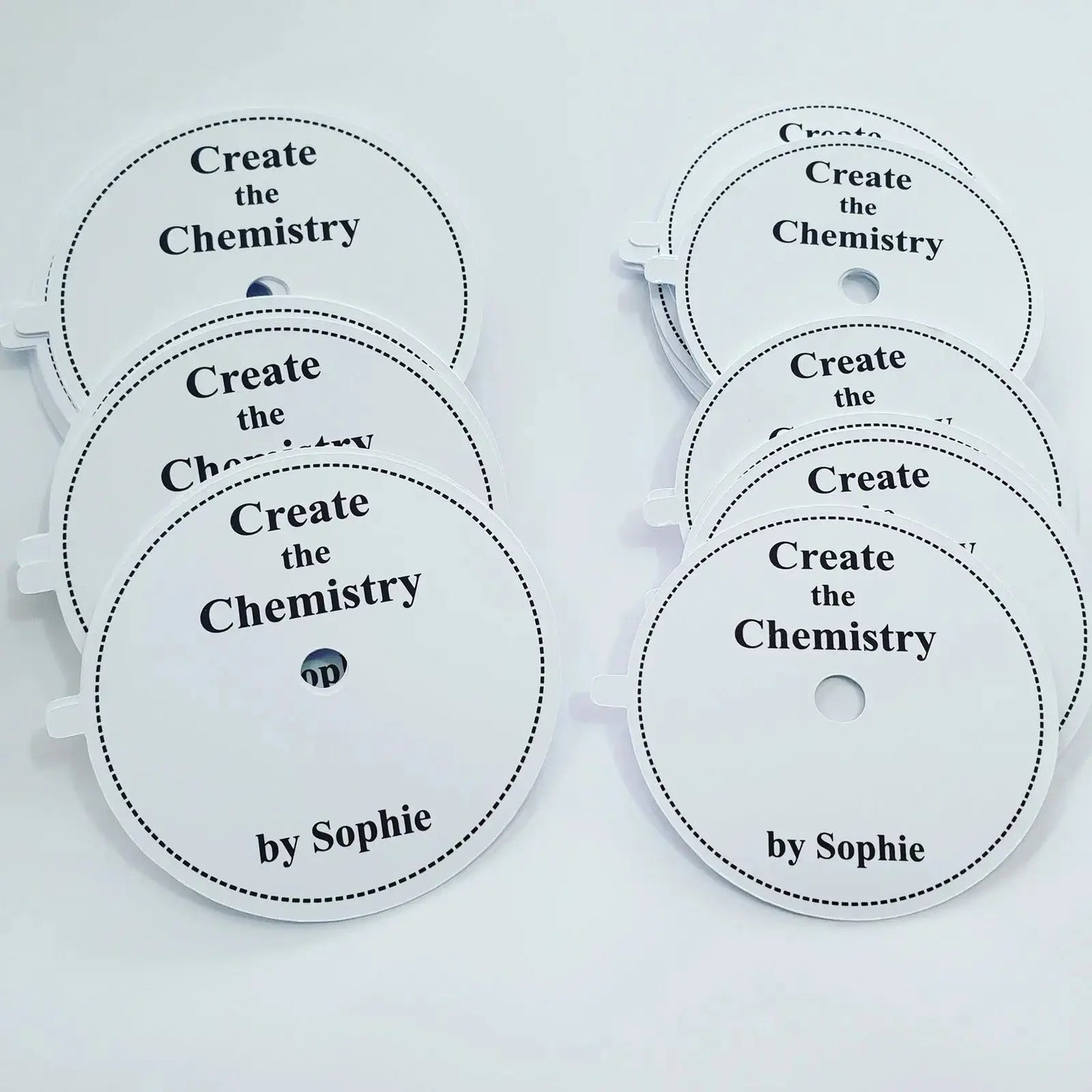Candle Dust Covers - White Matte - Printed & Personalised Paper Love Card