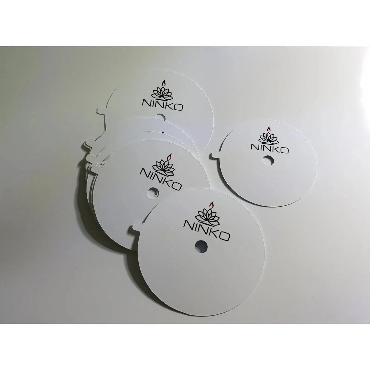Candle Dust Covers - White Matte - Printed & Personalised Paper Love Card