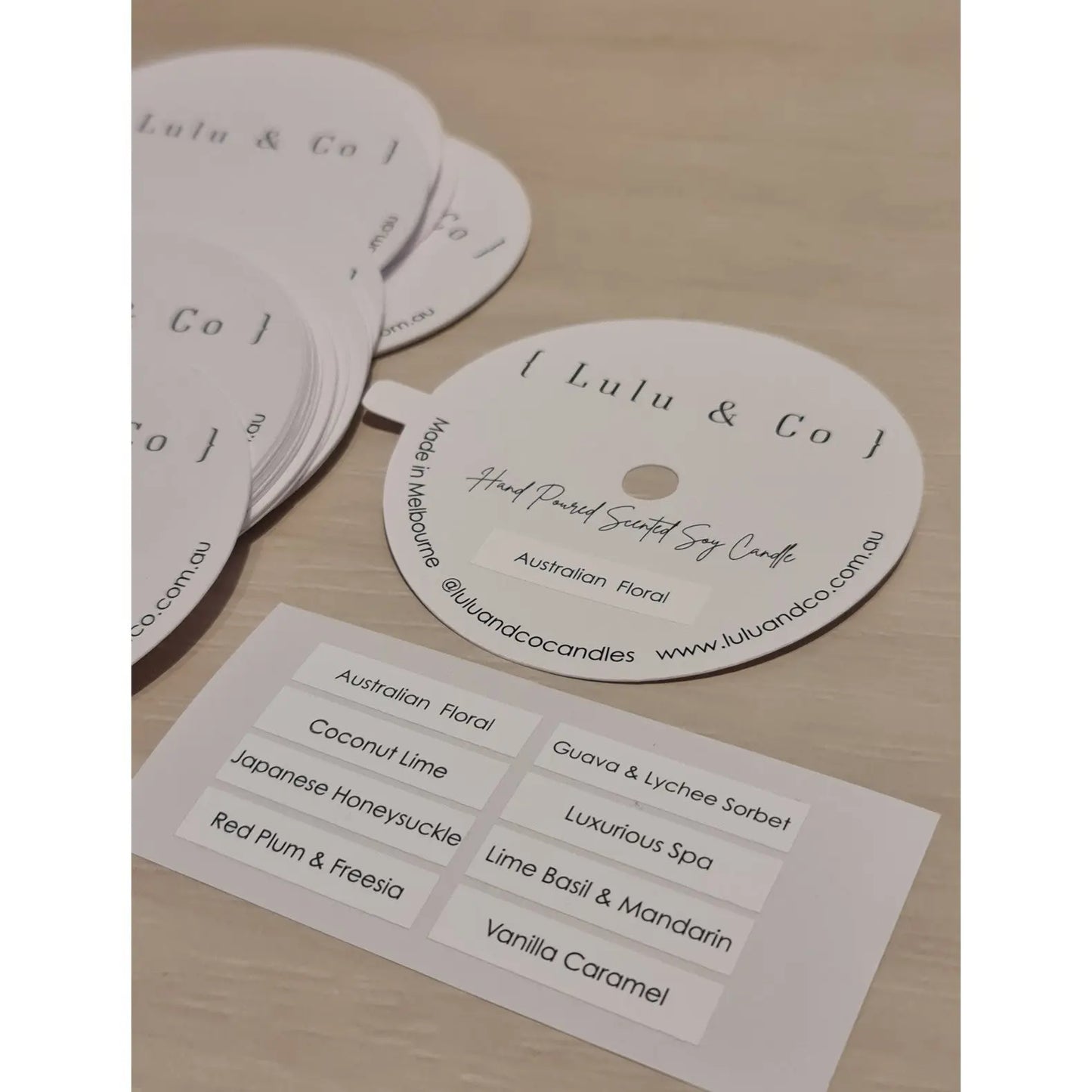 Candle Fragrance Sticker Paper Love Card
