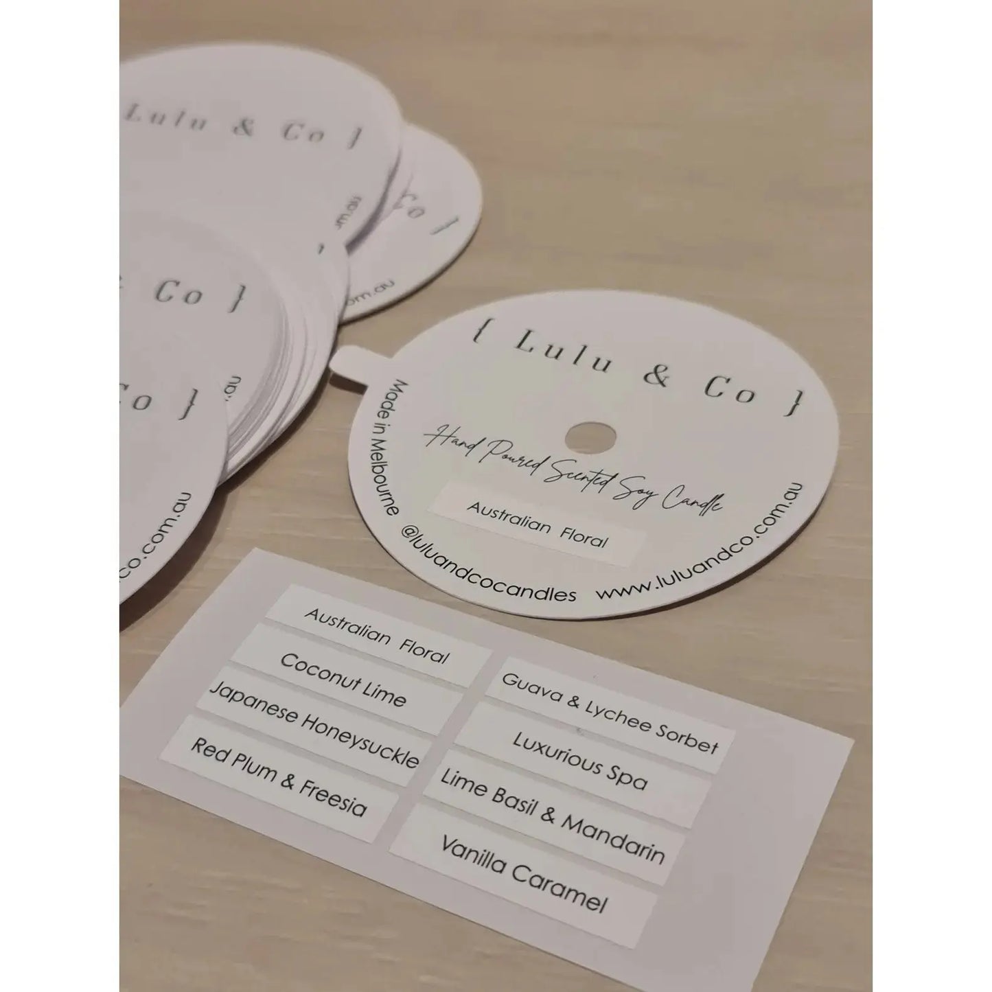 Candle Fragrance Sticker Paper Love Card