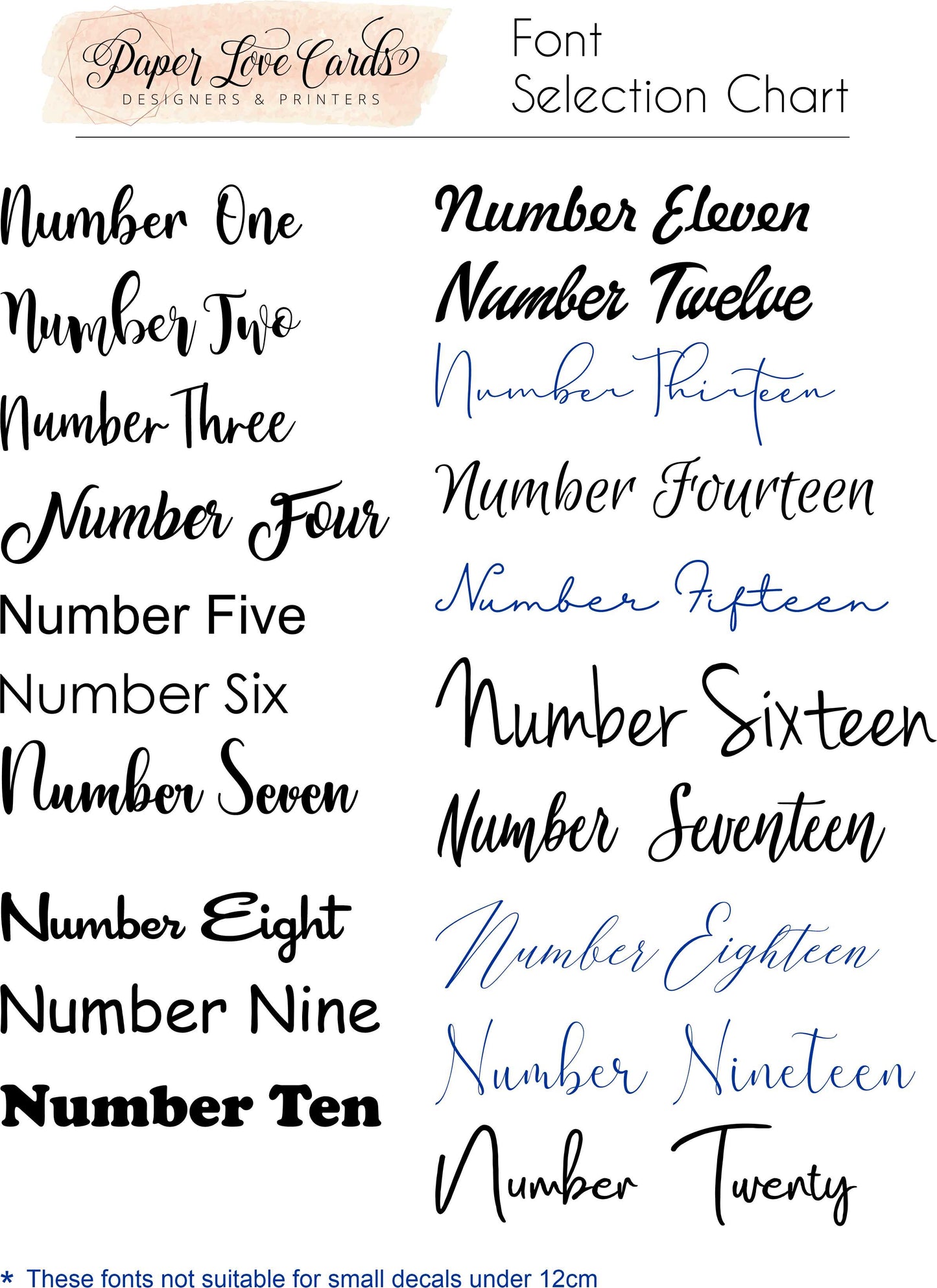 Candle Fragrance Tags - 20 pack Paper Love Card