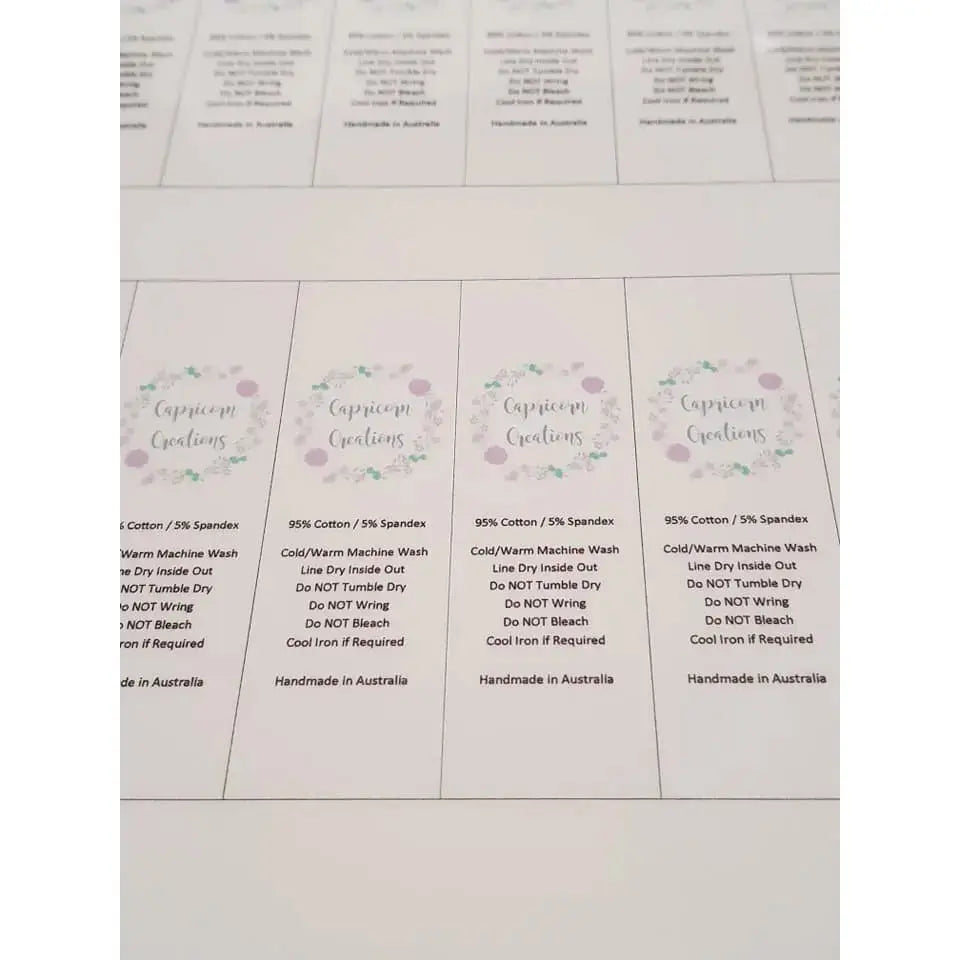 Clothing Tags - Cotton - Loop/Folding Tag Paper Love Card