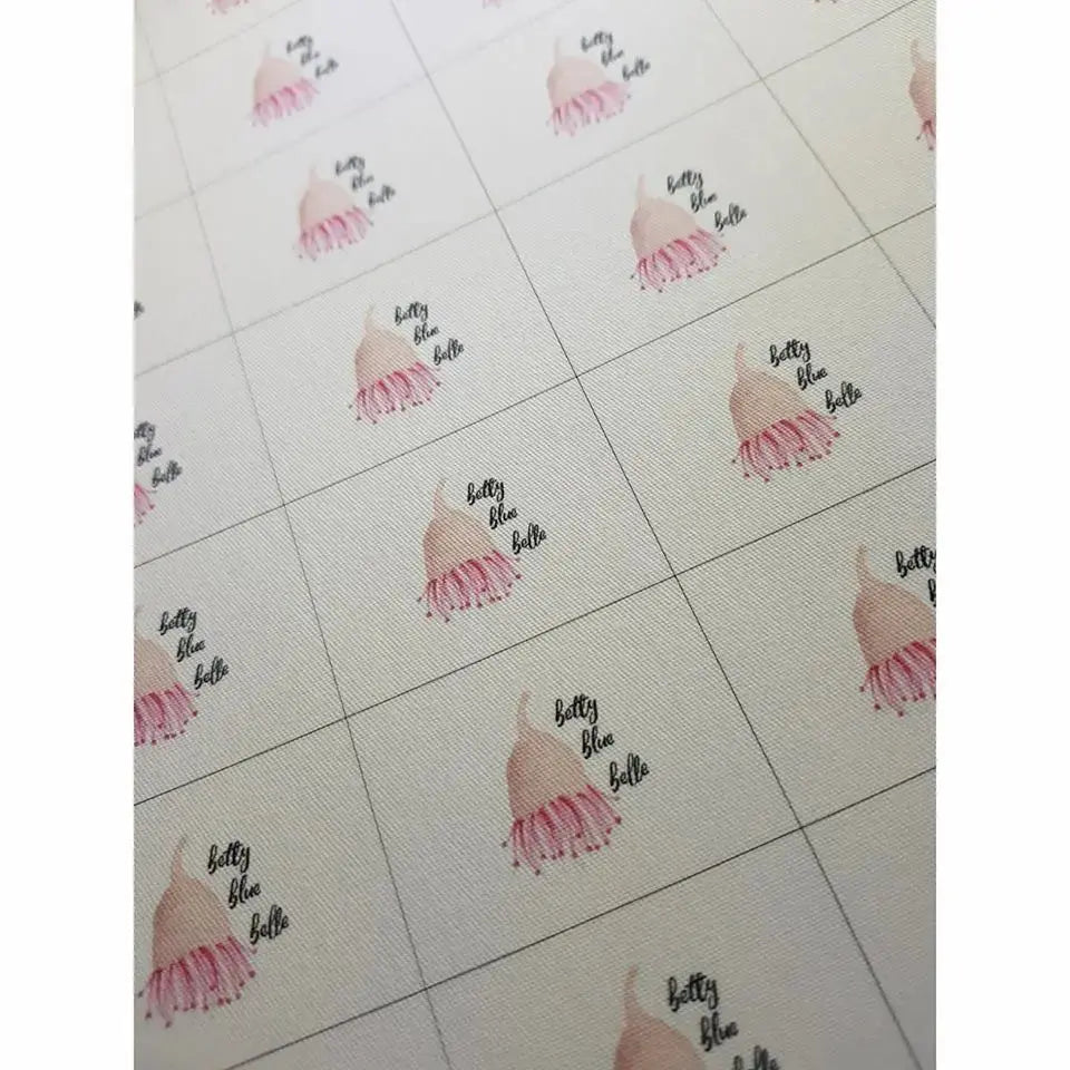 Clothing Tags - Cotton - Sew On Paper Love Card