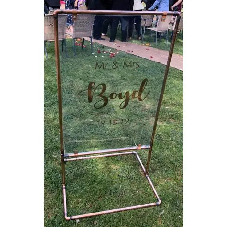 Decals - Wedding & Event Signage - Acrylic Boards ~ Mirrors ~ Frames ~ Timber Boards Paper Love Card