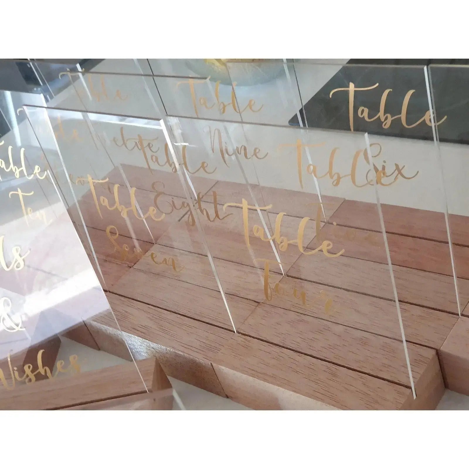 Decals - Wedding & Event Signage - Acrylic Boards ~ Mirrors ~ Frames ~ Timber Boards Paper Love Card