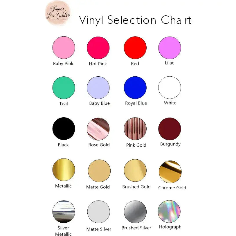 Decals - Wedding & Event Signage - Acrylic Boards ~ Mirrors ~ Frames ~ Timber Boards Paper Love Card