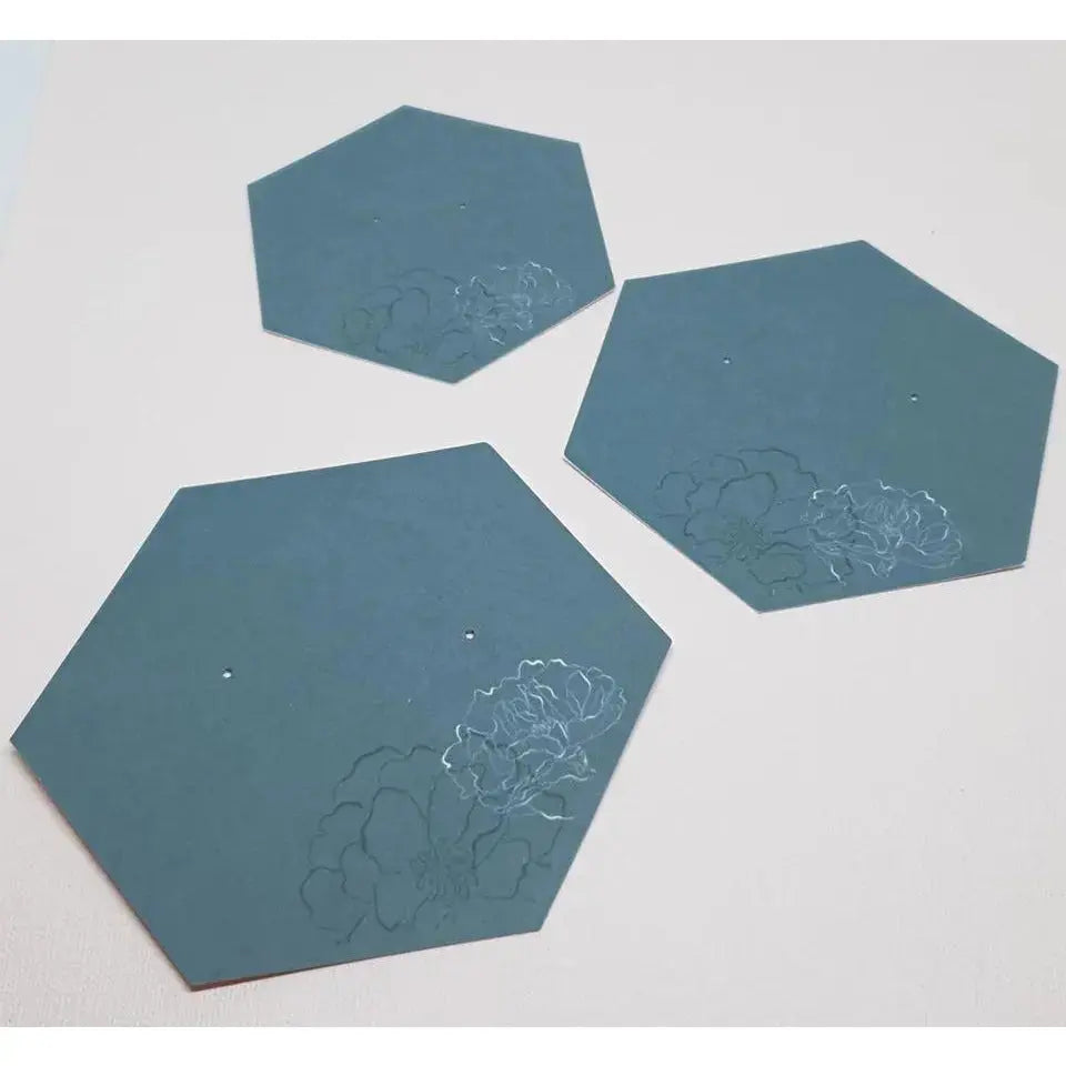 Earring Tag - Hexagonal (6 sided) Paper Love Card
