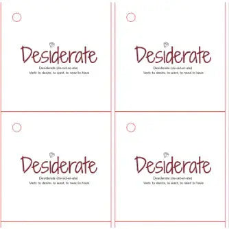 Exclusive Listing - Desiderate only Paper Love Card