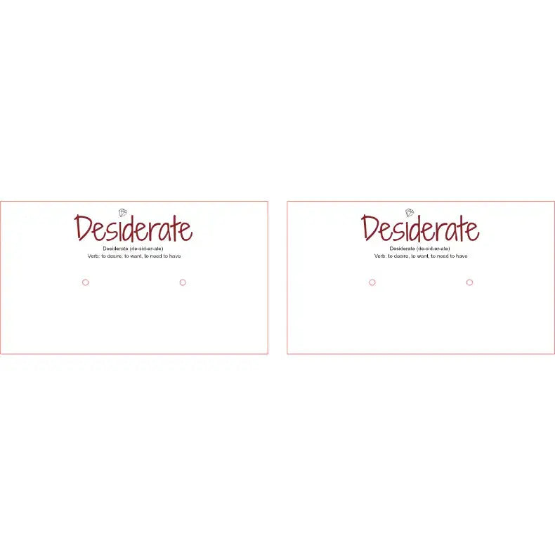 Exclusive Listing - Desiderate only Paper Love Card