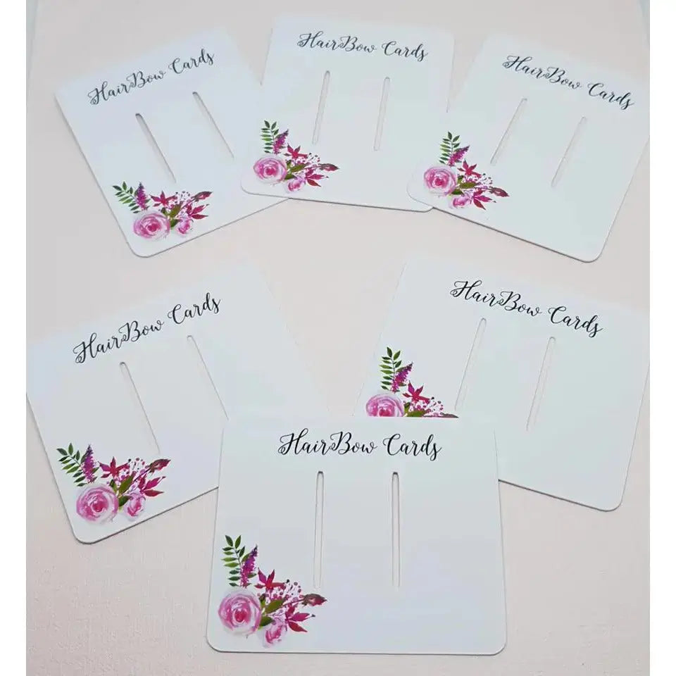 Hair Accessory Card - Hair Bows & Hair Clips Paper Love Card