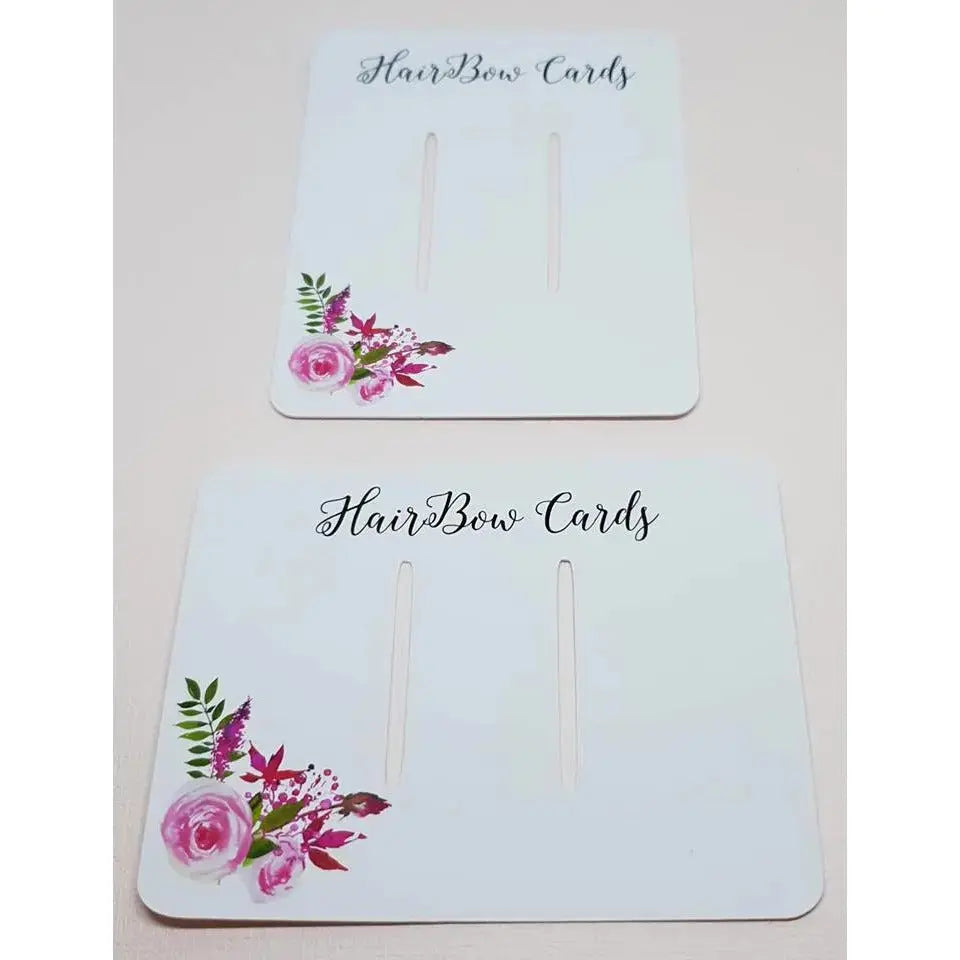 Hair Accessory Card - Hair Bows & Hair Clips Paper Love Card