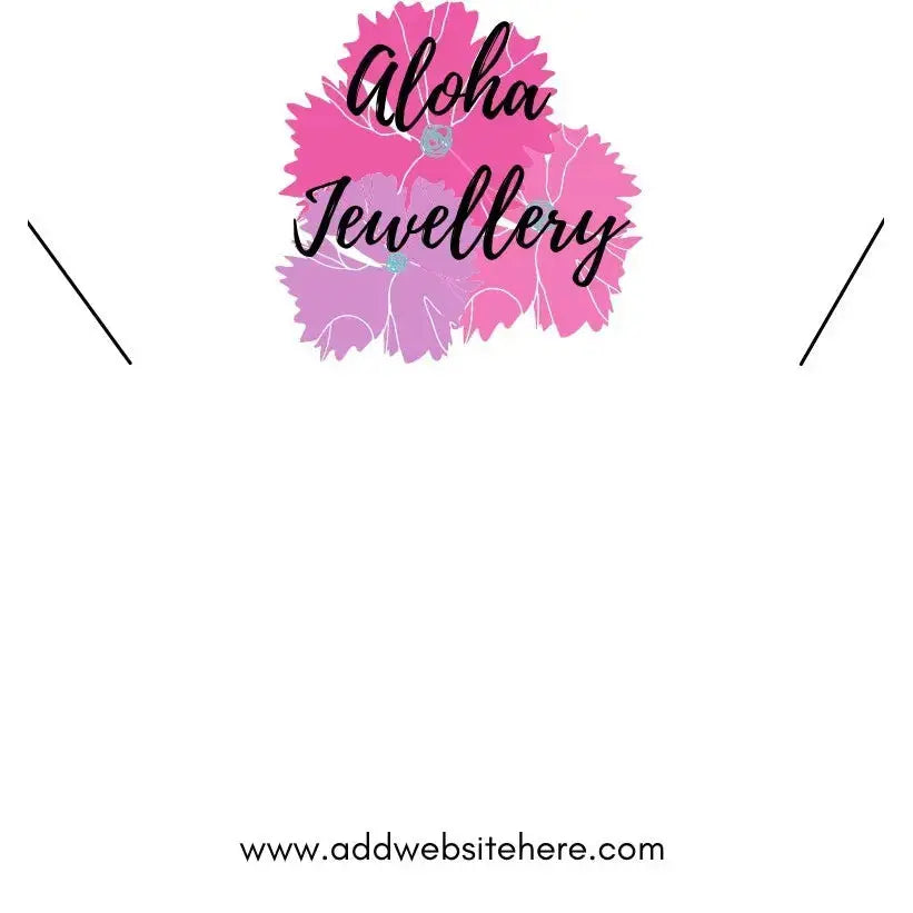 Necklace Tag - Rectangle With Top or Side Slits Paper Love Card