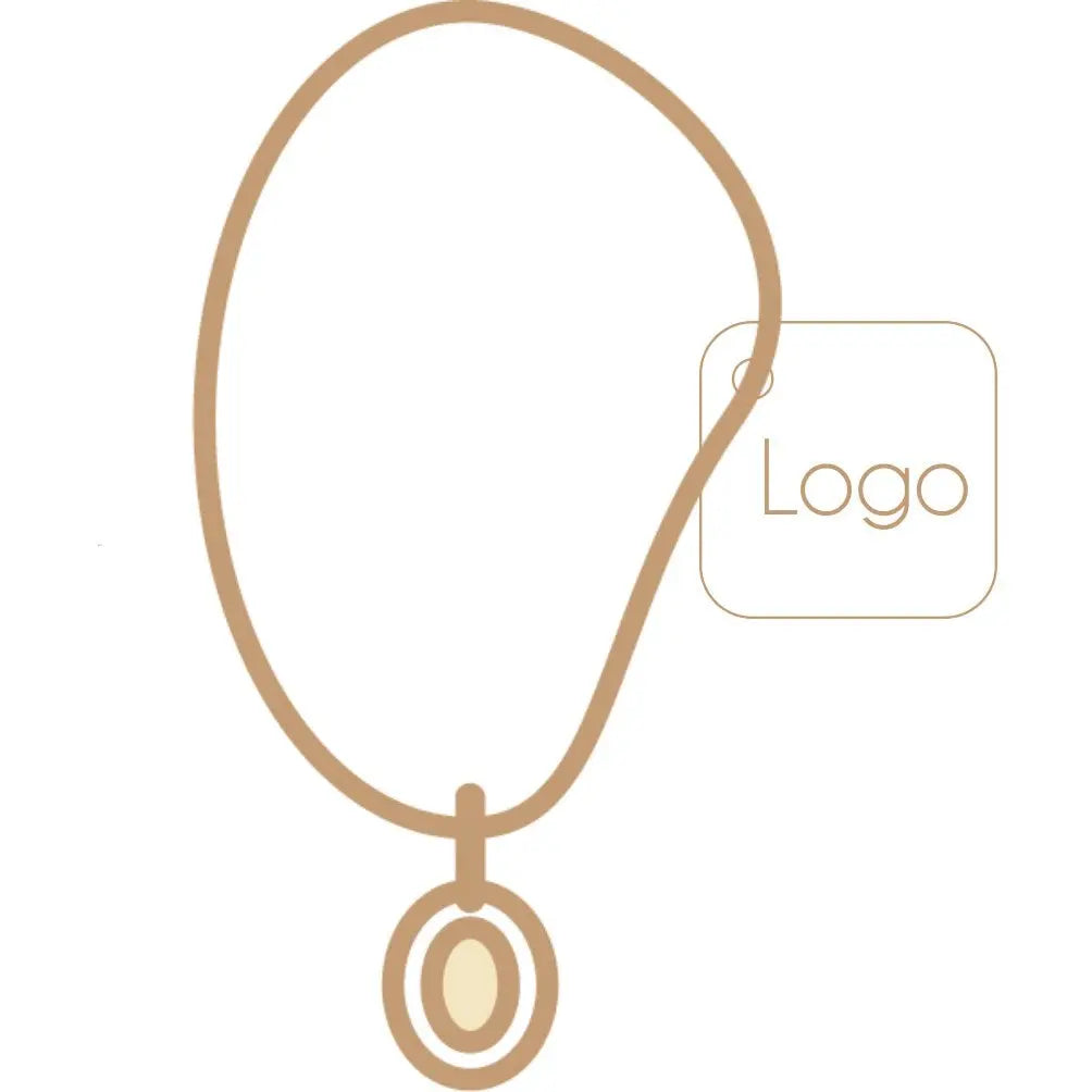 Necklace Tag - Square Paper Love Card