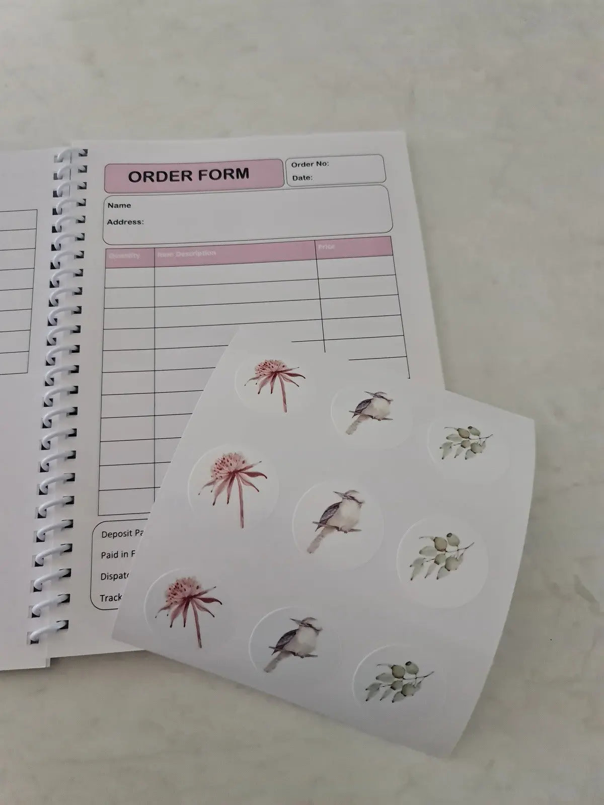 Order Book - Customised Cover Paper Love Card