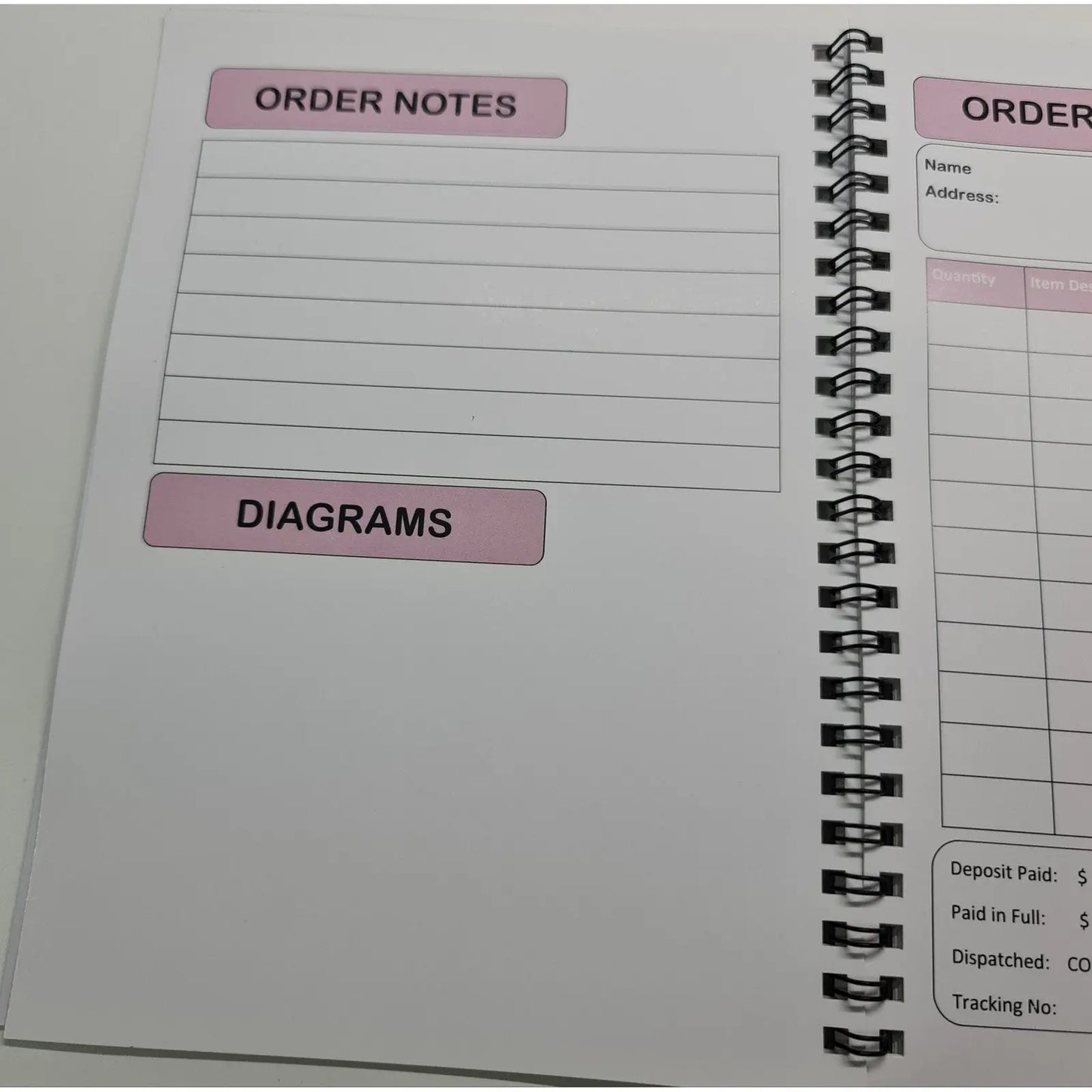 Order Book - Customised Cover Paper Love Card