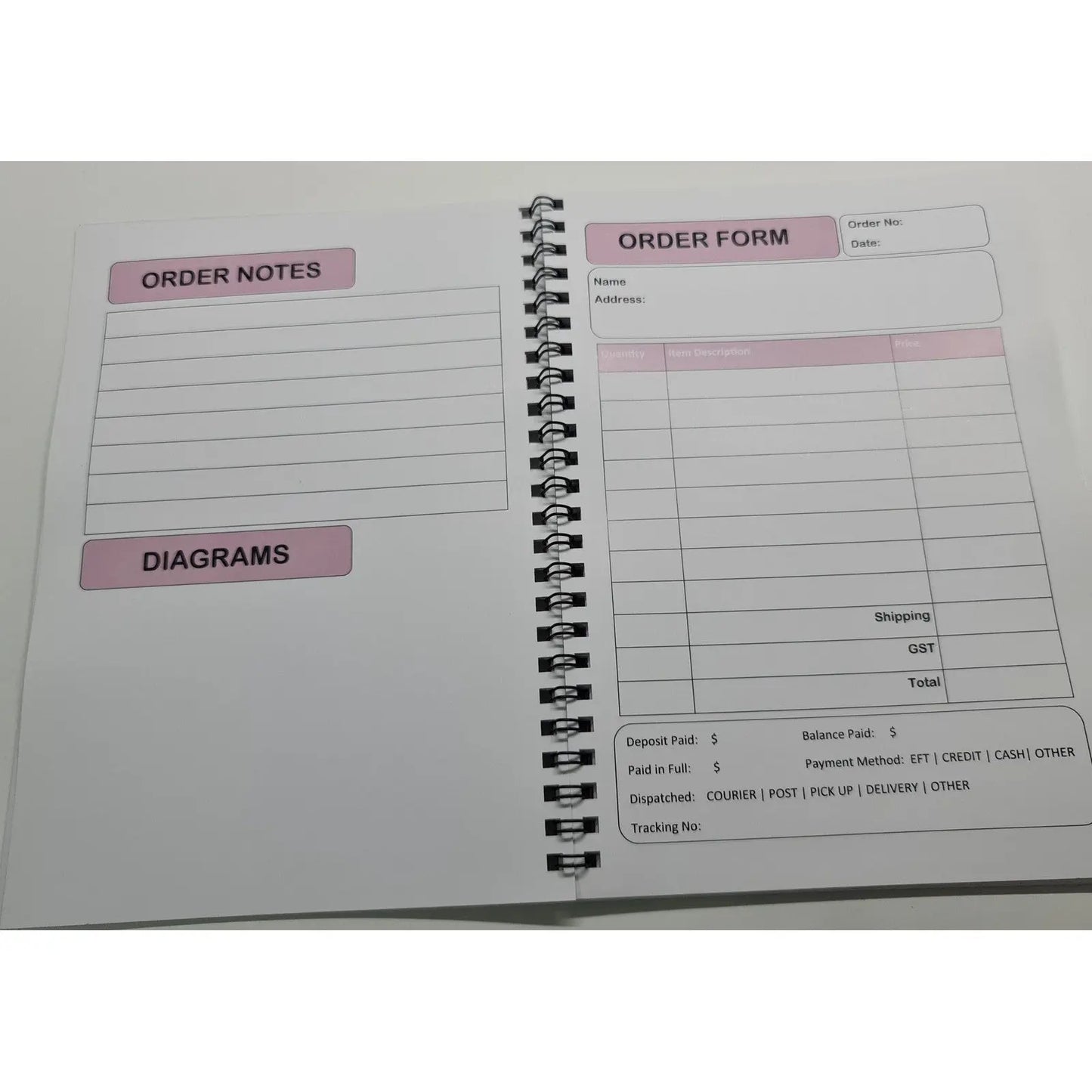 Order Book - Customised Cover Paper Love Card