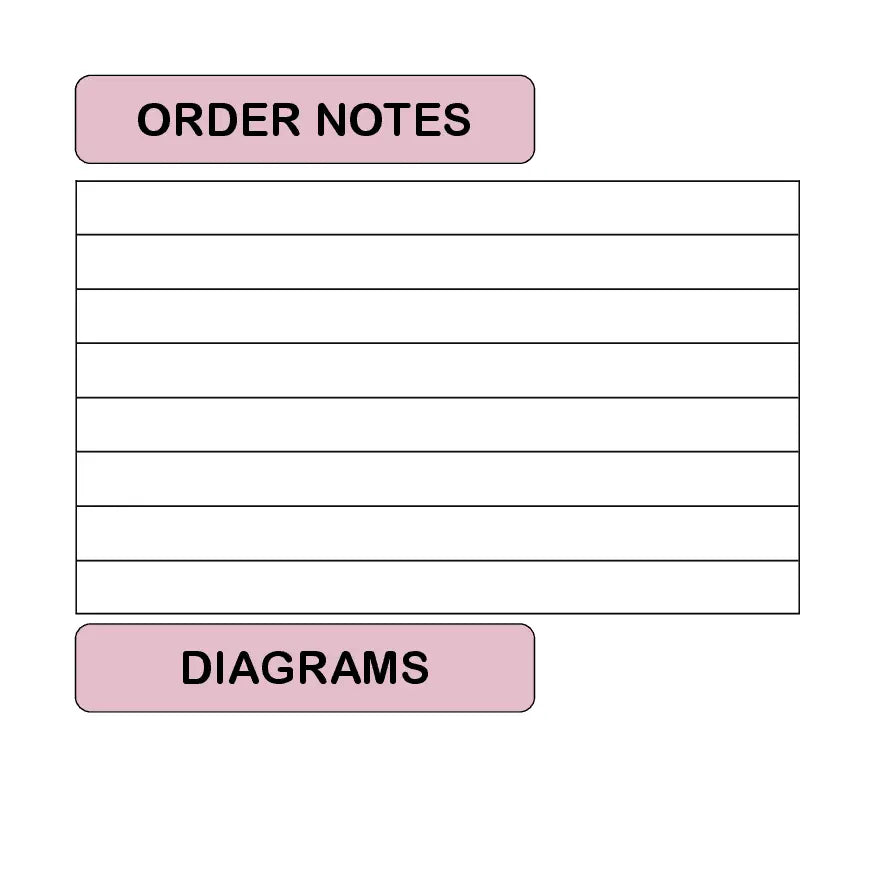 Order Book - Customised Cover Paper Love Card