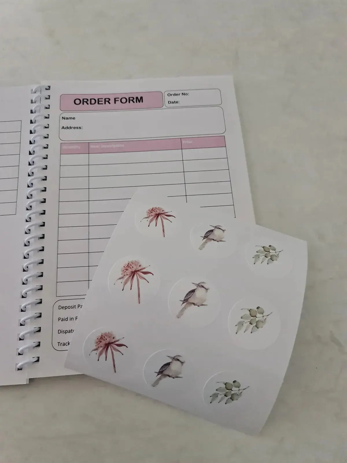 Order Book - Customised Cover Paper Love Card