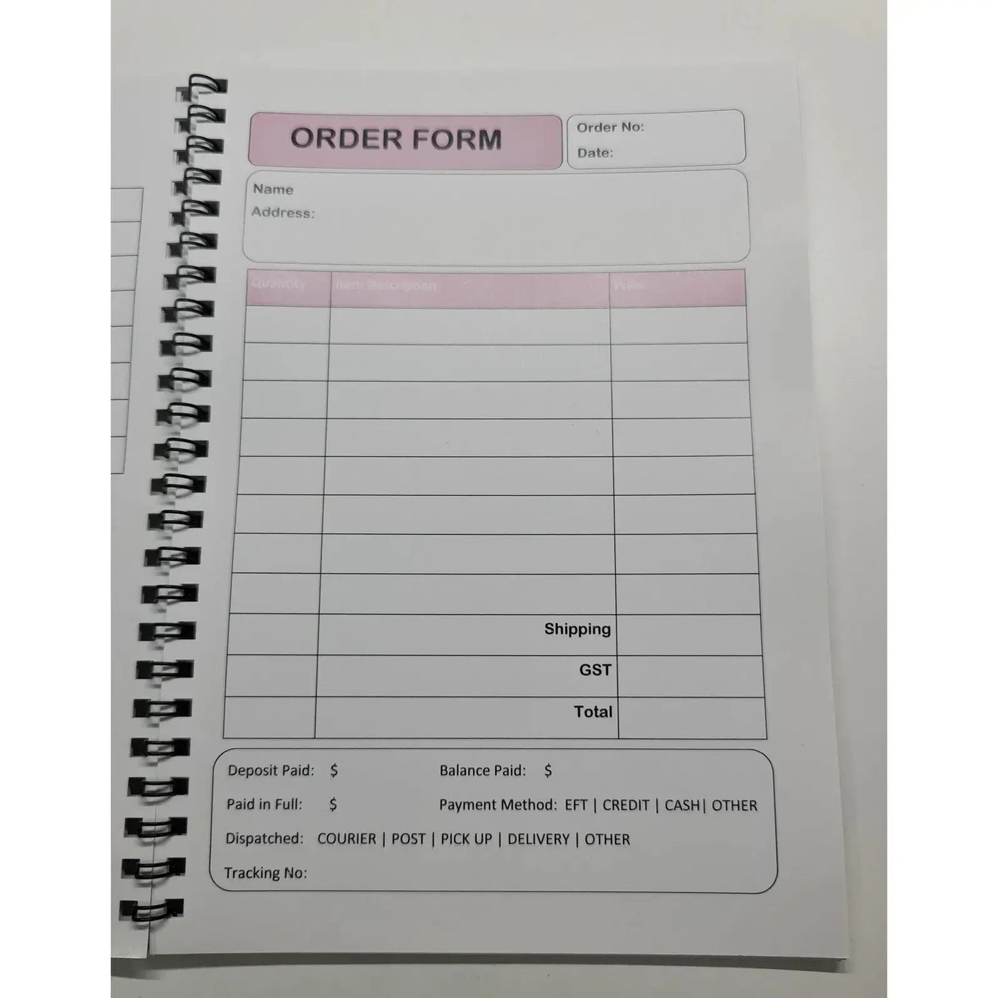 Order Book - Customised Cover Paper Love Card