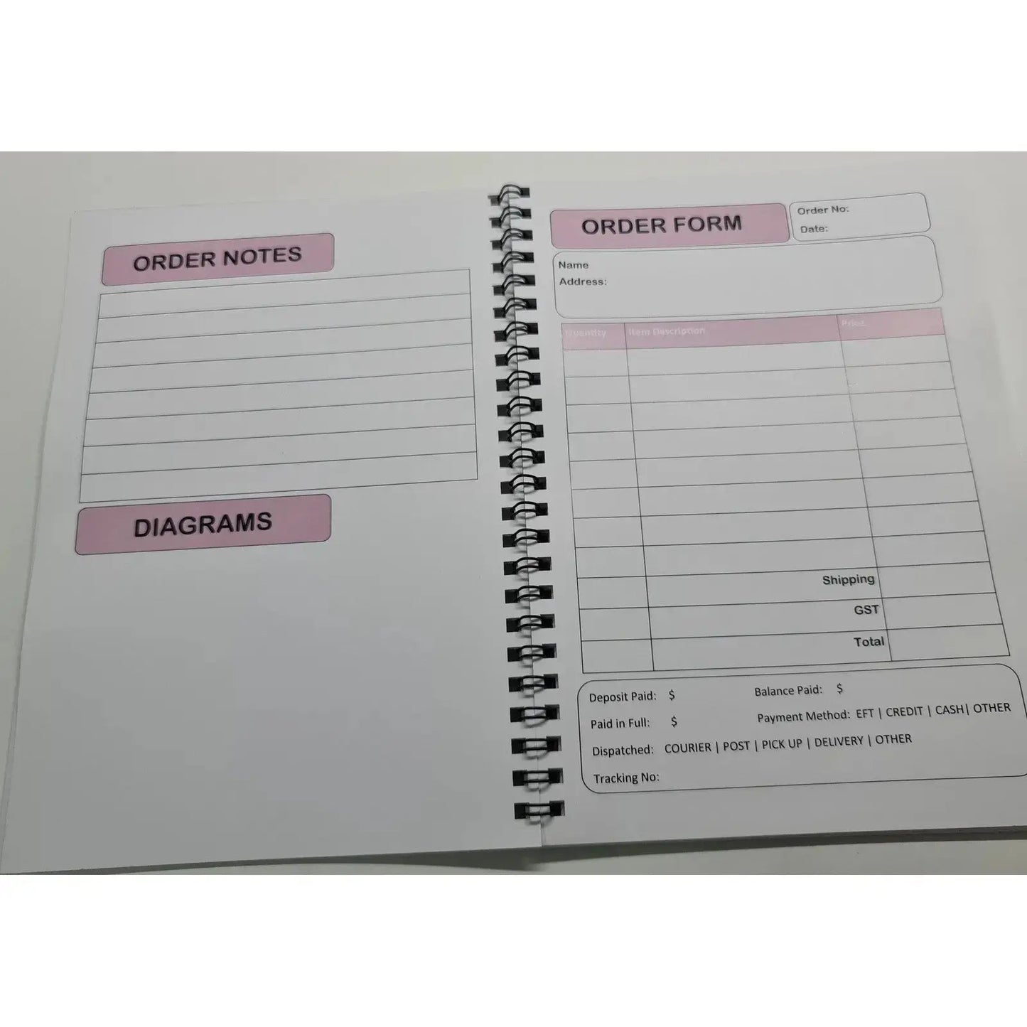 Order Book - Customised Cover Paper Love Card