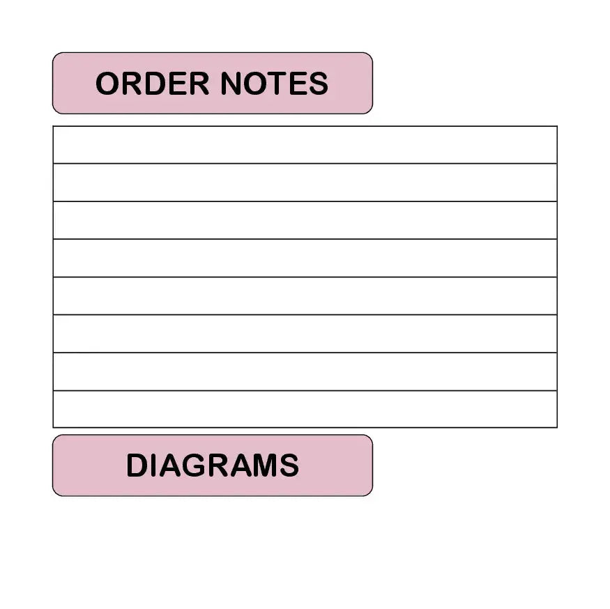 Order Book - Customised Cover Paper Love Card