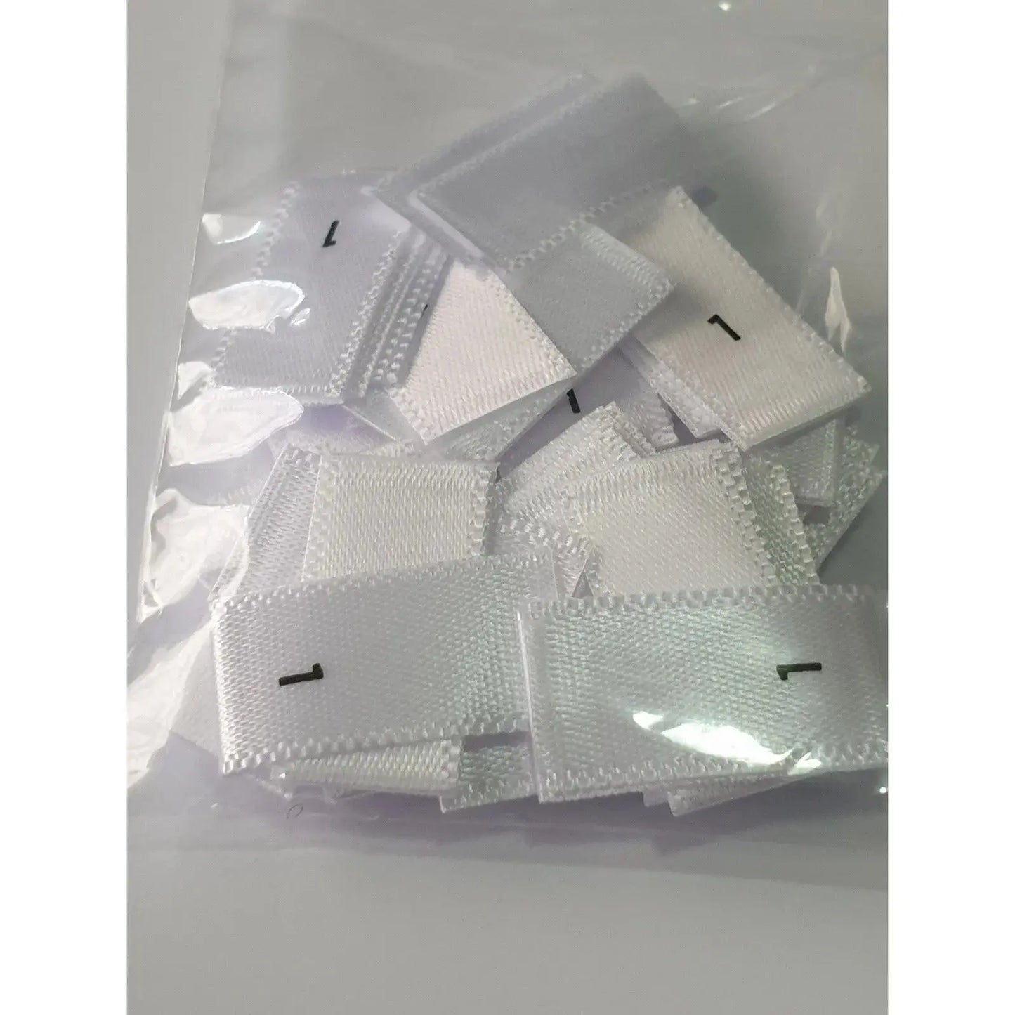 Clothing Size Tags - Woven Satin - Loop style Paper Love Card