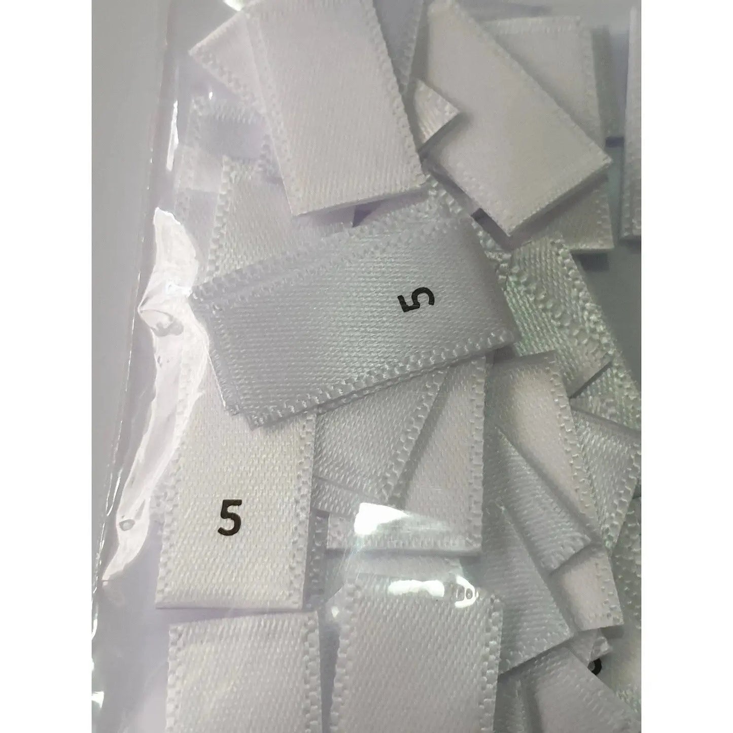 Clothing Size Tags - Woven Satin - Loop style Paper Love Card