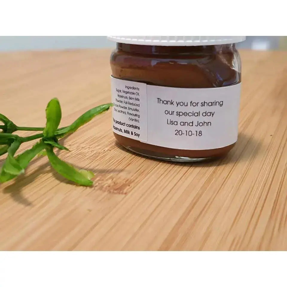 Sticker - Nutella Mini 25g or 30gr Labels Paper Love Card