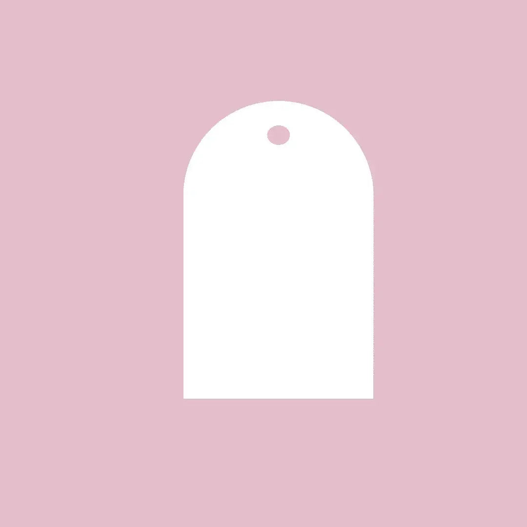 Swing Tags - Arched Top Paper Love Card