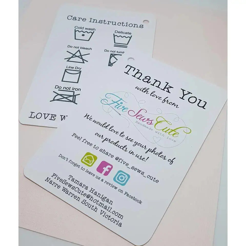 Thank You Tag - Large Paper Love Card