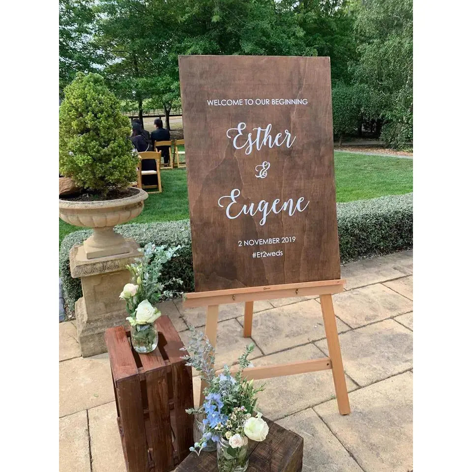 Wedding & Event Signage - Acrylic Boards ~ Timber Boards Paper Love Card
