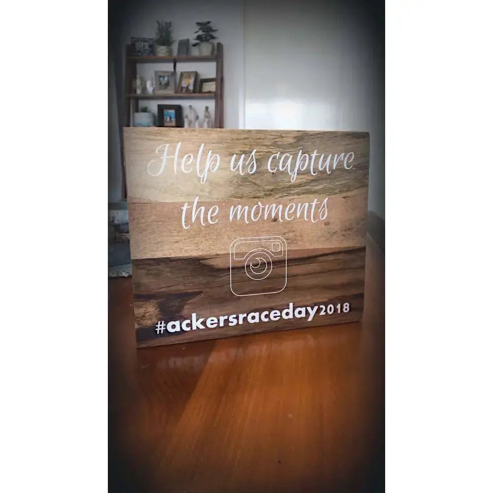 Wedding & Event Signage - Acrylic Boards ~ Timber Boards Paper Love Card